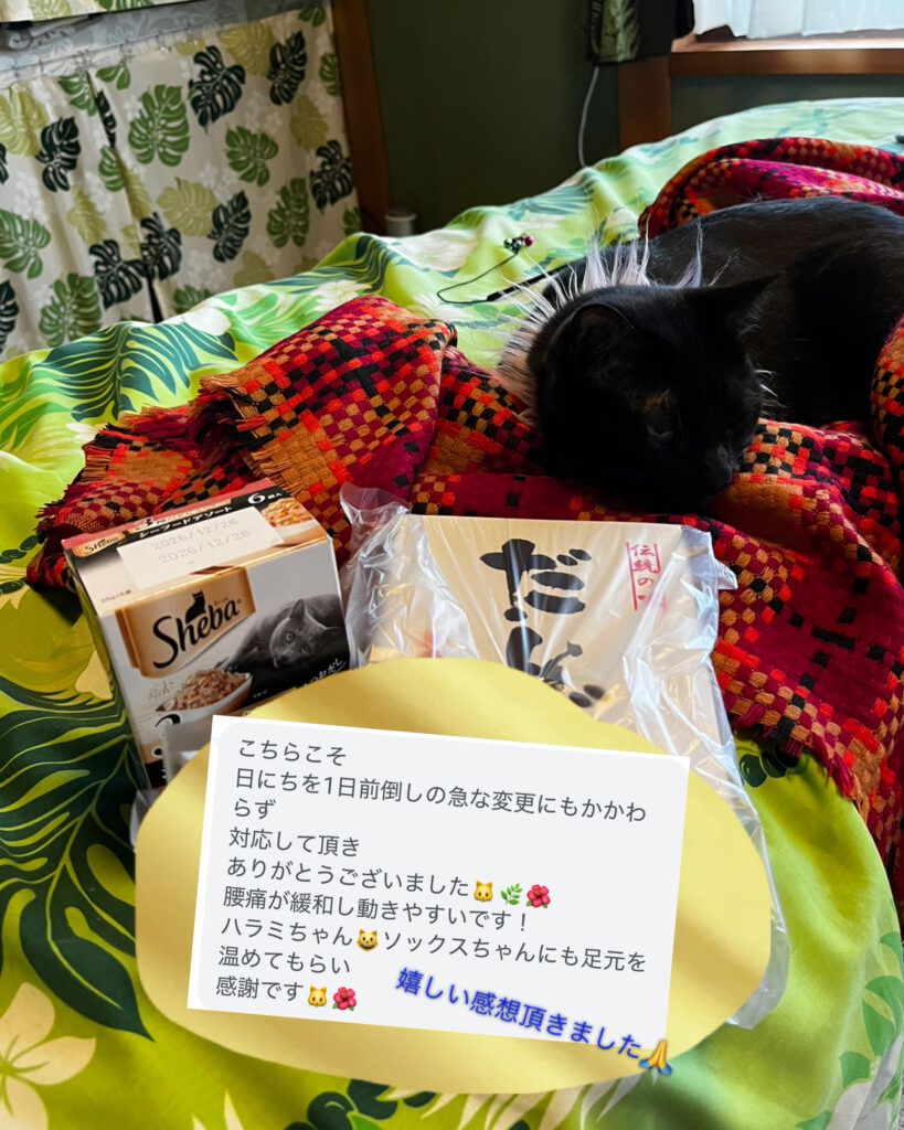 ハンモック百合かごロミロミで腰痛解消‼️