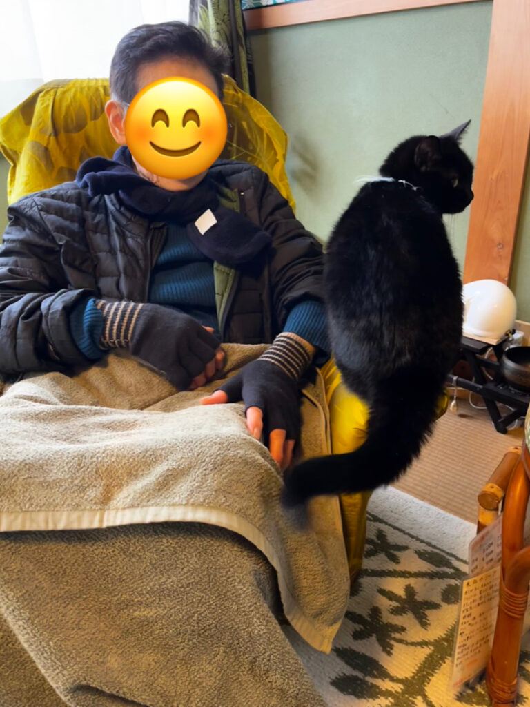冬至の柚子の足湯は母も入れて♨️